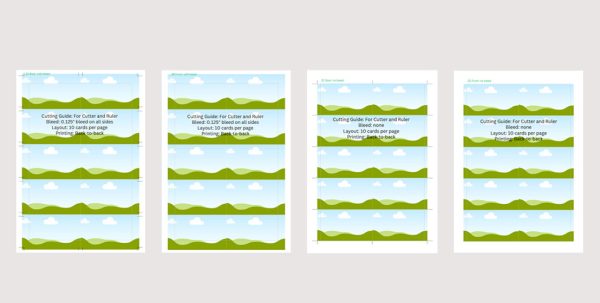 Editable Canva Business Card Template – 10 Cards Per A4 Sheet with Cutting Guides & Bleed Options - Image 7