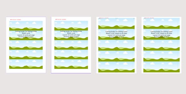 Editable Canva Business Card Template – 10 Cards Per A4 Sheet with Cutting Guides & Bleed Options - Image 8