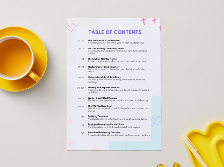 The Professional Home CEO | Ultimate 2026 Household Management Binder - Image 11