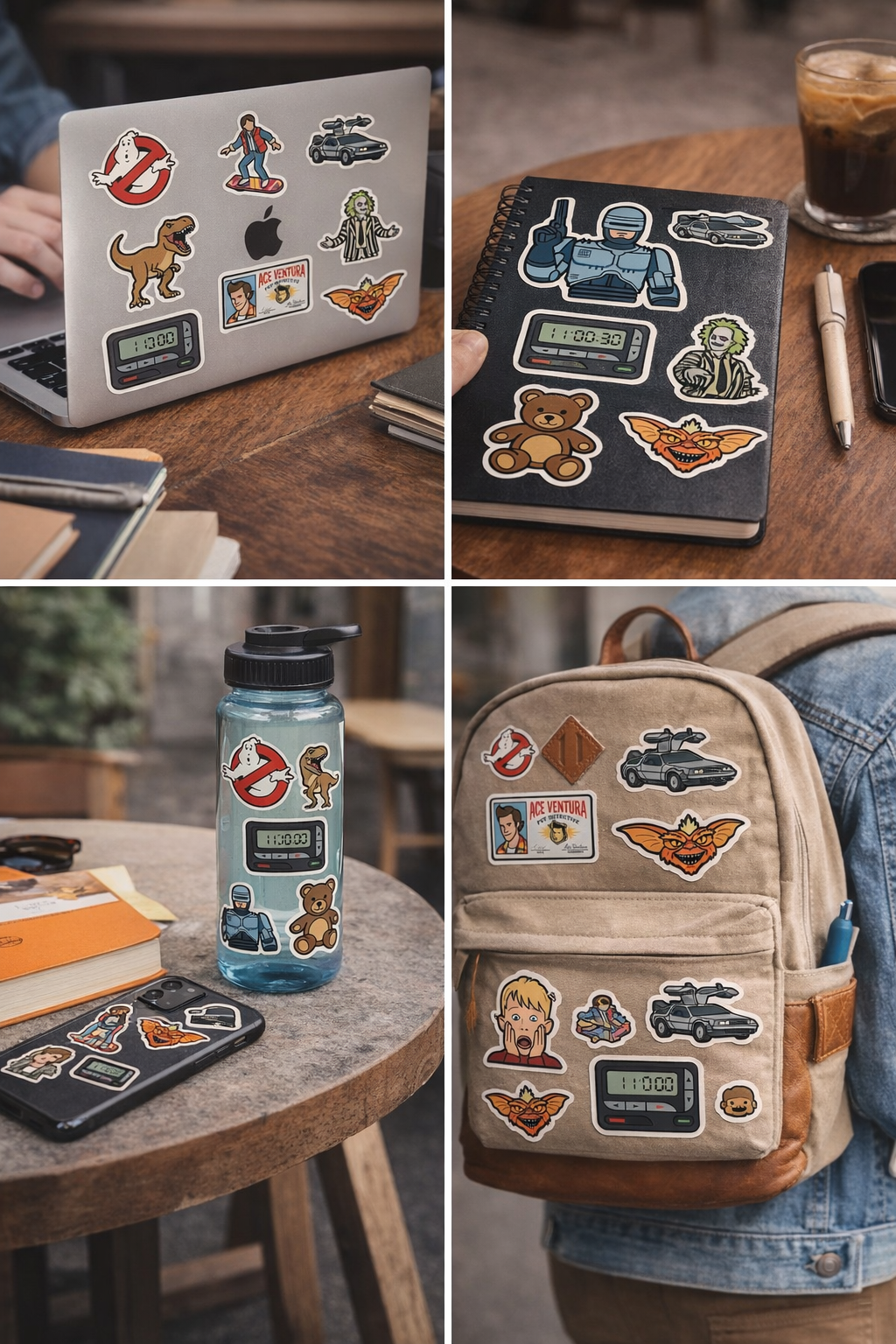 80s & 90s Nostalgia Sticker Pack – Retro Pop Culture Printable Stickers (44 PNG Stickers, A4 Digital Download) - Image 4