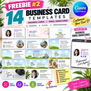 FREE 14 Business Card & Email Signature Templates | Editable Canva Designs